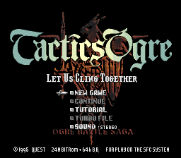 sfc游戏 皇家骑士团21.2版(日)Tactics Ogre - Let Us Cling Together (J) (v1.2)