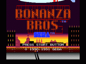 md游戏 龙凤神偷(日韩)Bonanza Bros. (USA, Korea)