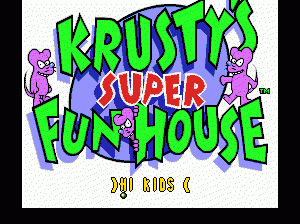 md游戏 科瑞斯特的超级乐家（欧美）Krusty's Super Fun House (USA, Europe)