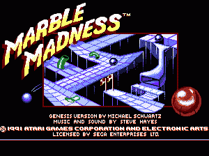 md游戏 疯狂小球(美欧)Marble Madness (USA, Europe)