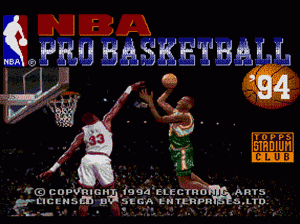 md游戏 NBA篮球94(日)NBA Pro Basketball '94 (Japan)