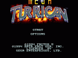 md游戏 Mega银河战士(欧)Mega Turrican (Europe)