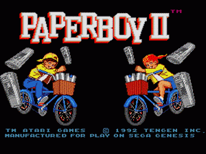 md游戏 送报童2(美欧)Paperboy 2 (USA, Europe)