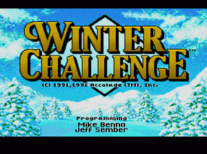 md游戏 冬奥会高山滑雪(美欧)Winter Challenge (USA, Europe)