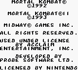 gb游戏 真人快打 / 魔宫帝国1+2[美][欧]Mortal Kombat I & II (USA, Europe)